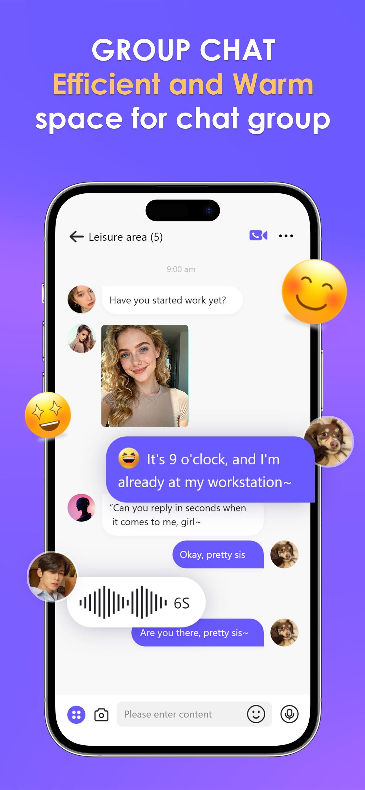 Group Chat - Efficient and Warm Space