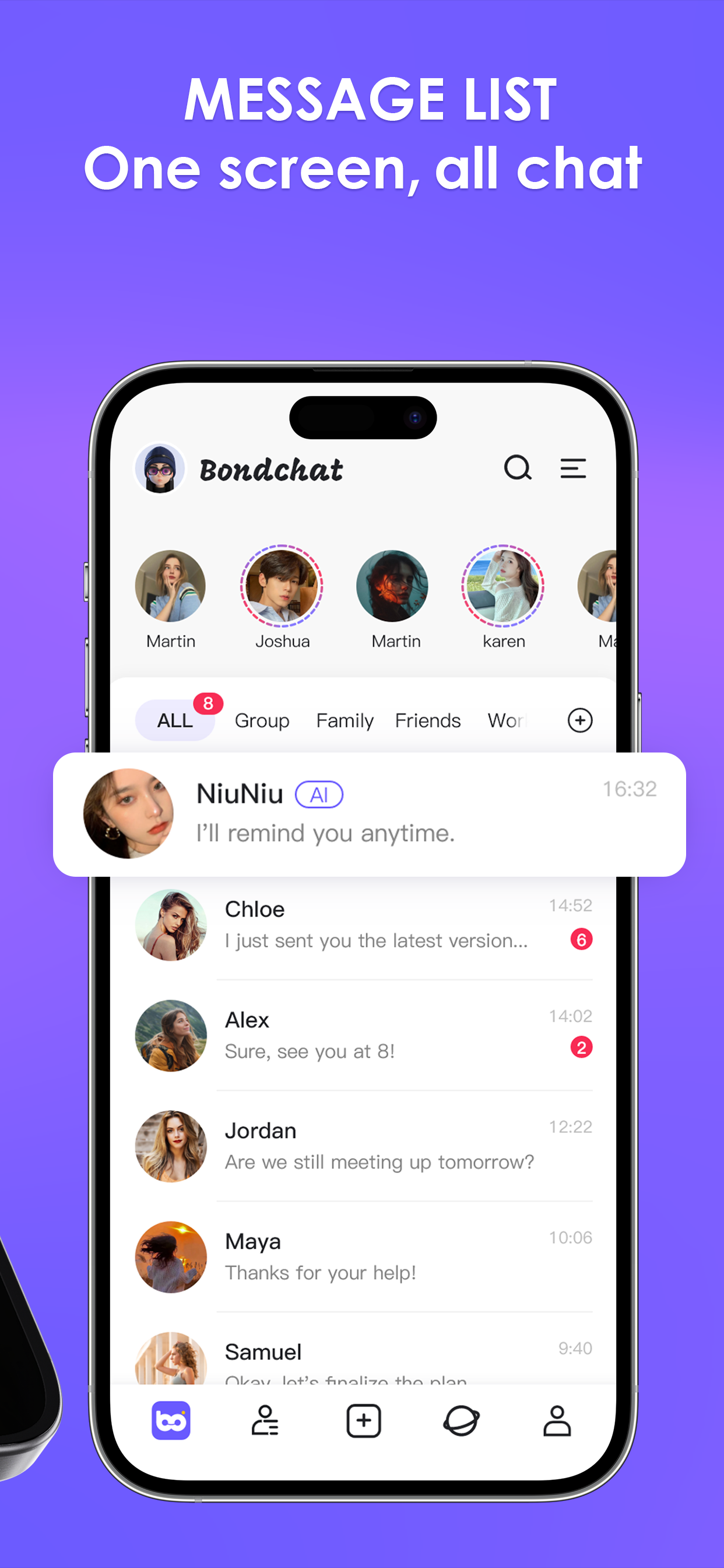 Message List - One Screen All Chat